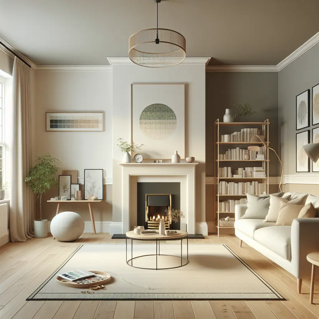 Modern, cozy bedroom interior