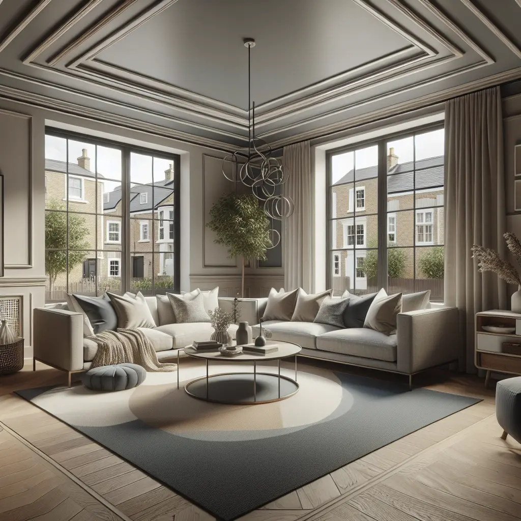 Modern, cozy bedroom interior