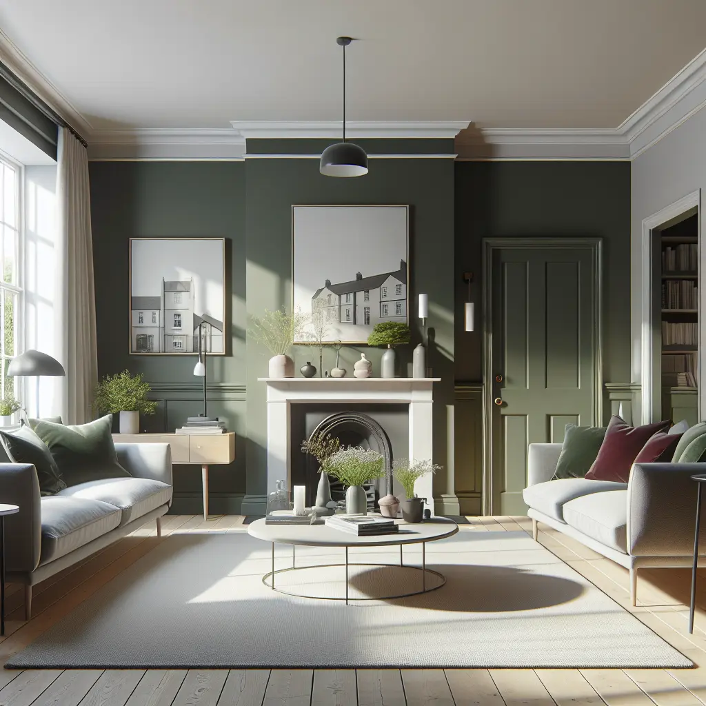 Modern, cozy bedroom interior