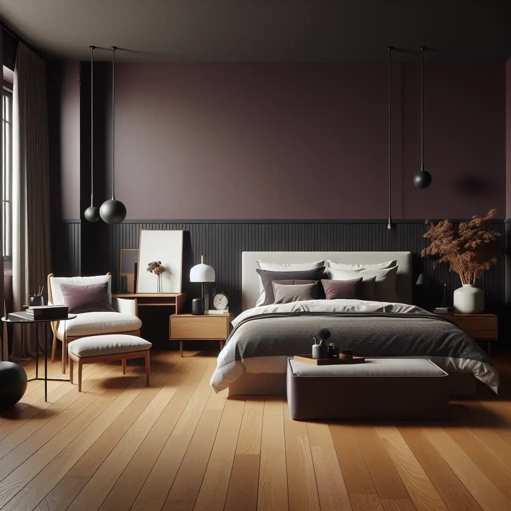 bedroom in Paean Black