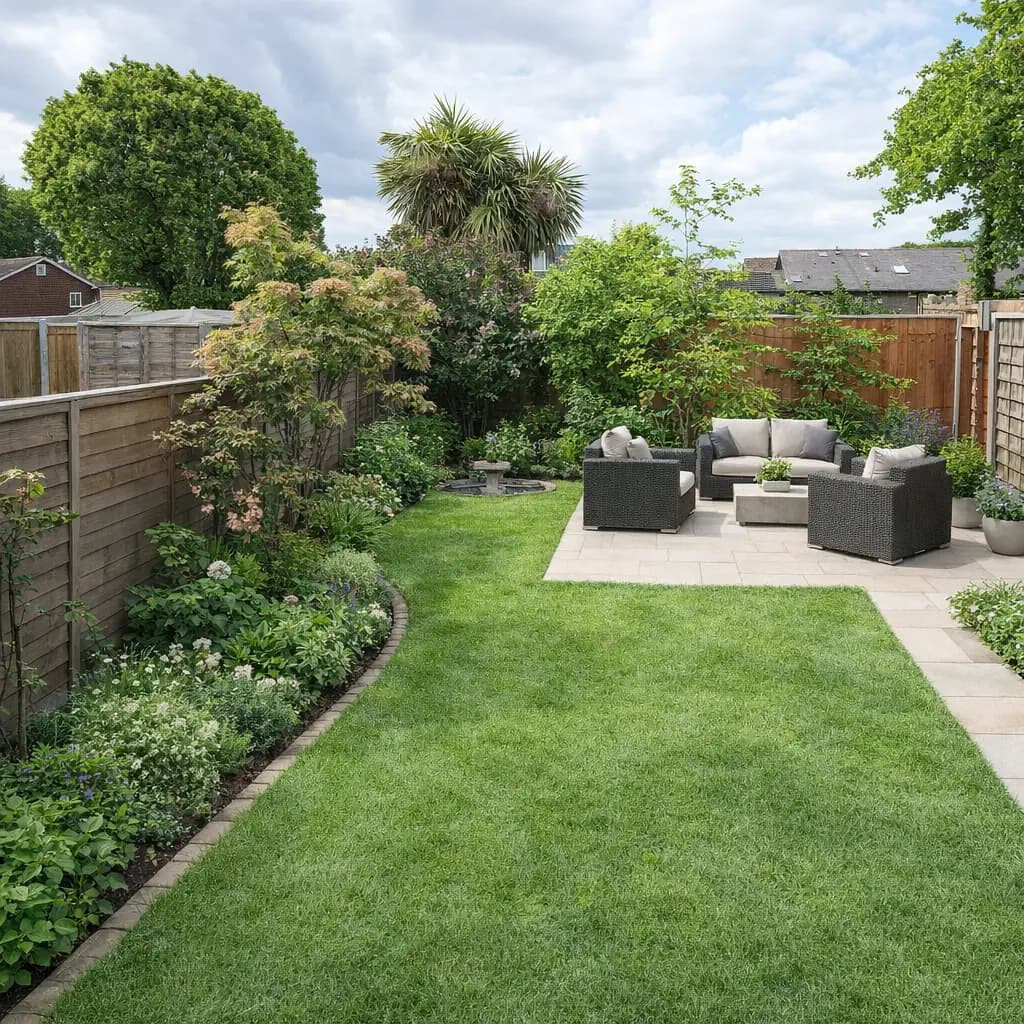 After garden transformation