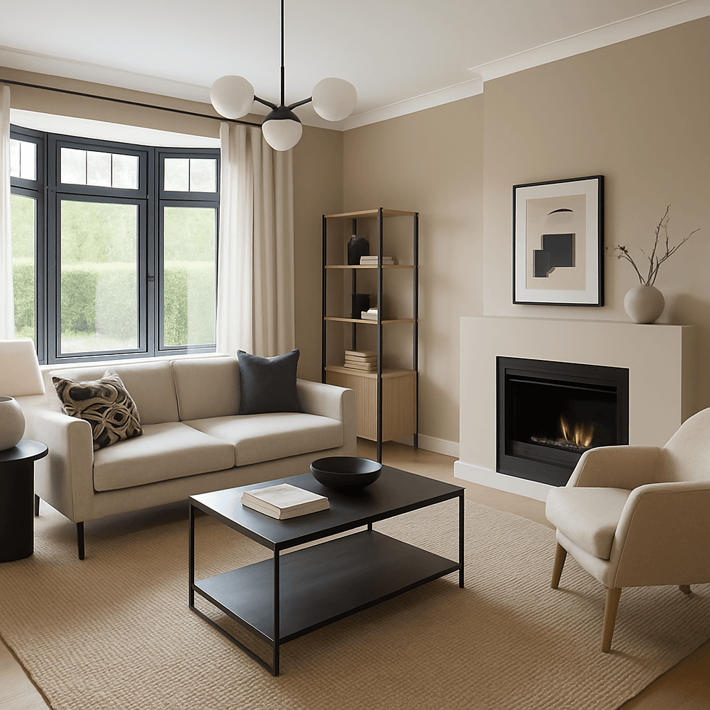 After - AI redesigned room for Sheffield home